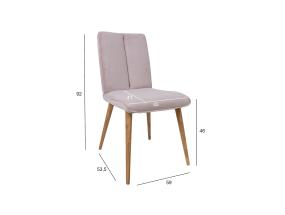 Tuoli NOVA 59x53,5xH92cm, harmahtavan pinkki