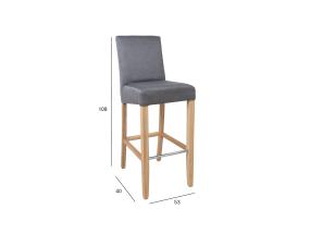 Baarijakkara BOSTON 53x40xH108cm, harmaa