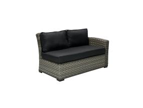 Modulaarinen sohva GENEVA 2-istuttava 132x81xH78cm, oikealla käsinojalla, harmaa