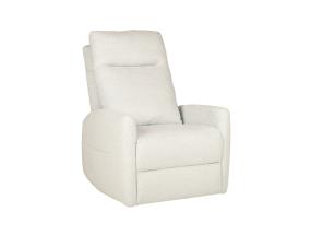 Nojatuoli KATY sähköinen lepotuoli hierontatoiminnolla 78x97xH100cm, sinertävän valkoinen