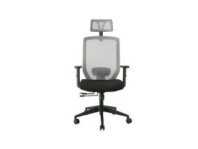 Tietokonetuoli/työtuoli JOY 64x64xH115-125cm, musta/harmaa