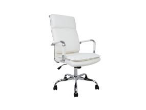 Työtuoli ULTRA 54,5x60xK106,5-116,5cm, valkoinen keinonahkainen nahka