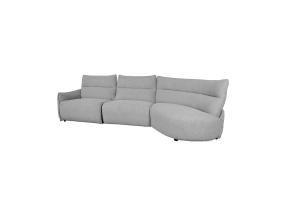 Kulmasohva CANNES PN sähkökäyttöinen lepotuoli 310x91/101xH92cm, harmaa