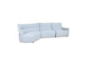 Kulmasohva CANNES VN sähköinen lepotuoli 310x101/91xH92cm, vaaleanharmaa väri