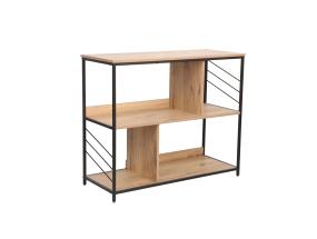 Hylly DIMITRA 100x40xH83,5cm, maalaismainen/musta viimeistely