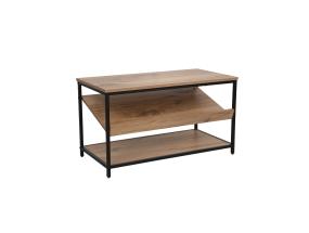 Poljinhylly DIMITRA 80x40xH45cm, maalaismainen/musta