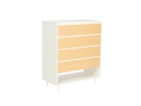 Tuoli HERTA 80x40xH97cm, valkoinen/vaalea puu
