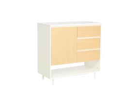 Tuoli HERTA 80x40xH80cm, valkoinen/vaalea puu