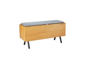 Ruokapenkki AALBORG 90x32xH46cm, tammi