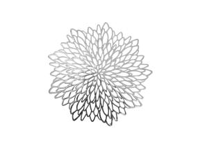 Pöytämatto FIORE, D38cm, hopeanvärinen