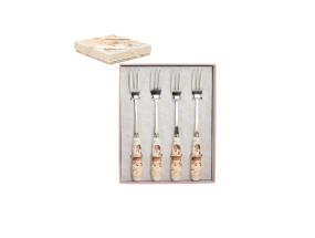 Haarukat MIA DEER 4kpl 15cm, lahjapakkauksessa