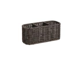 Topit BASILE 23x9xH10cm, tummanruskea