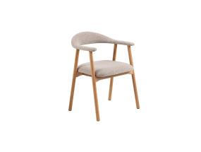 Tuoli ADDI kahvoilla, beige, 56x54xH75,5cm, solkikangas, solkikangas