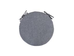 Tuolinpäällinen SIMPLE GREY D38x2,5cm, harmaa, 100% polyesteri, kangas 757