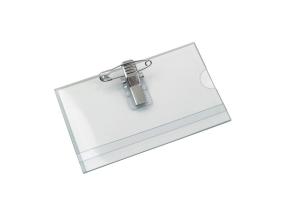Nimilapun pidike hakaneulalla 54x90mm muovia