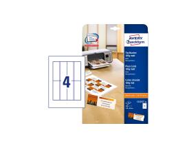 Nimilappukortti AVERY Zweckform 110x40mm 185g microperf 25 arkkia matta valkoinen