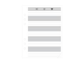 Kalenteritarra Manager A5 puhelinosa (70mm) Sulemees 00706