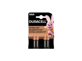 Paristot AAA DURACELL 1,5V, 4 kpl