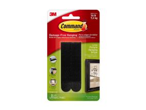 Kuvankiinnitysnauhat 3M COMMAND 17206BLK L koko musta, 7,2kg