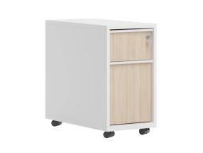 Laatikosto pyörillä NOVA kahdella laatikolla 298x600x60 mm DNF627