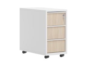 Laatikosto pyörillä NOVA 3 laatikolla 298x600x560mm DNF633