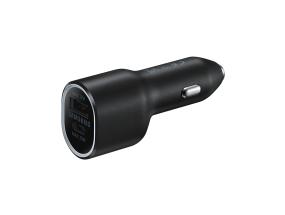 SAMSUNG Duo autolaturi, USB-A, USB-C, 25 W + 15 W, musta - Autolaturi