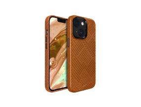 LAUT MOTIF, iPhone 14, raidat, ruskea - Älypuhelimen kuori