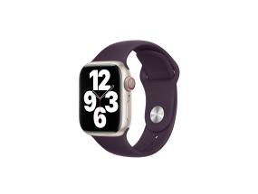 APPLE Watch 45mm, Sport Ranneke, tummanpunainen - Vaihtohihna