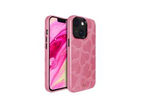LAUT MOTIF, iPhone 14 Plus, sydämet, pinkki - Älypuhelinkotelo
