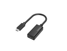 Hama-videosovitin, USB-C, HDMI, 4K, musta - sovitin