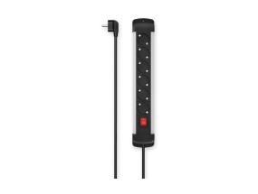 Hama Power Strip, 6 pistorasiaa, 1,5 m, musta - Jatkojohto