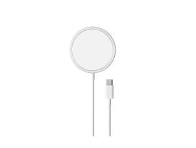 Puro Magnetic Wireless, USB-C, MagSafe, 1 m, valkoinen - Langaton laturi