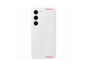 SAMSUNG Galaxy S23, Silicone Grip Case, valkoinen - Kotelo
