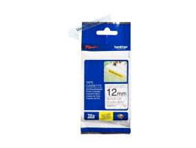 Kleepkirjalint/markeerimislint BROTHER Strong TZE-S131 12mm must/läbipaistval analoog