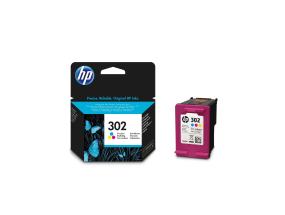 Mustesuihkukasetti HP 302 (F6U66AE) värillinen