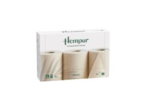 WC-paperi 2-kerroksinen HEMPUR-bambu 3 rullan pakkauksessa