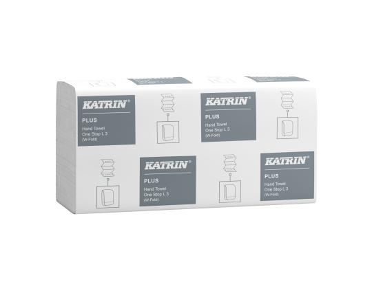 Lakanapyyhe 3-kerroksinen KATRIN Plus OneStop L3 Z-taitto 34x23,5cm 90 arkkia pakkauksessa (345201)