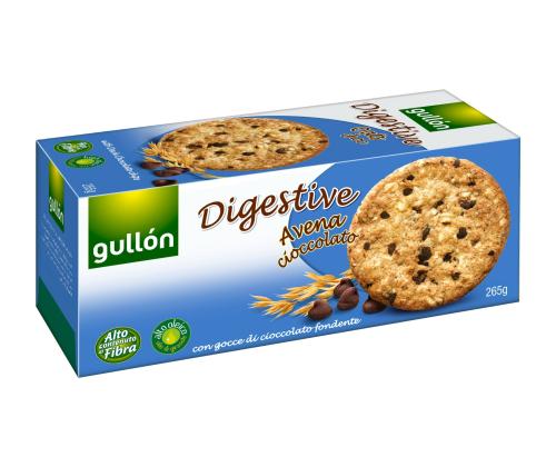 GULLON Digestive-keksit kauralla ja suklaahippuilla 265 g
