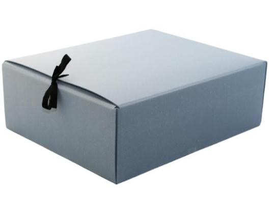 Arkistolaatikko nauhoilla arkistomateriaalista 350x280x120mm