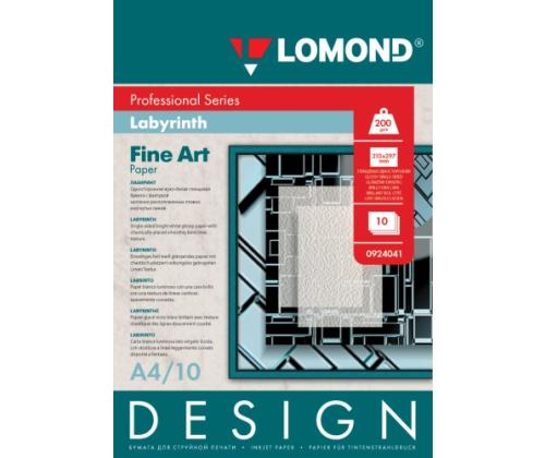 Lomond Fine Art Paper Design Labyrinth Glossy 200 g/m2 A4, 10 arkkia