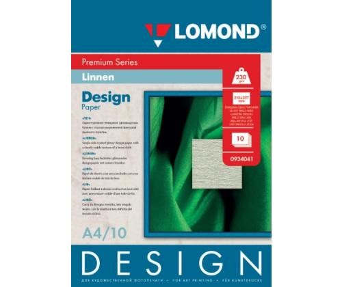 Lomond Fine Art Paper Design Premium Linen Glossy 230 g/m2 A4, 10 arkkia
