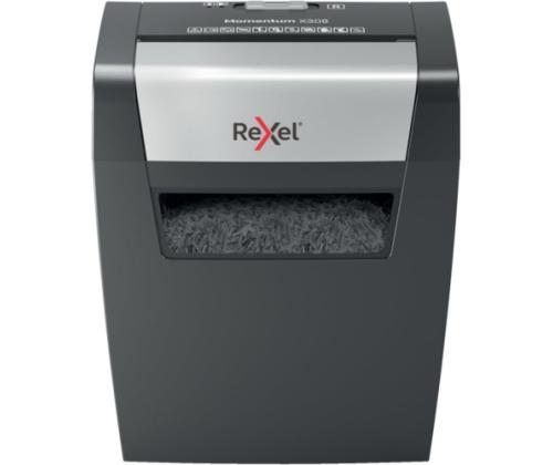 Rexel Momentum X308 paperisilppuri Hiukkasleikkuri 5x42mm P-3 15L, harmaa/musta