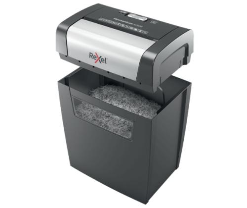 Rexel Momentum X308 paperisilppuri Hiukkasleikkuri 5x42mm P-3 15L, harmaa/musta