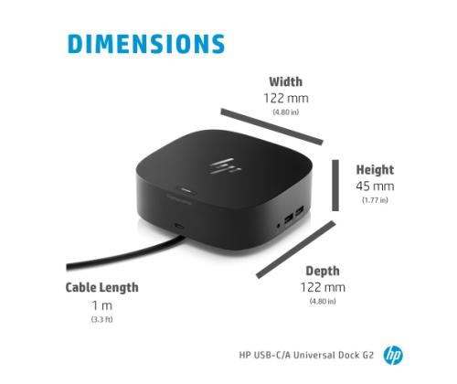 HP USB-C Dock G5 -telakointiasema (26D32AA) (5TW10AA)
