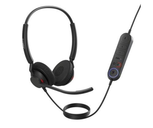 Jabra Engage 40 MS Stereo Inline Link langalliset kuulokkeet, USB-A, musta