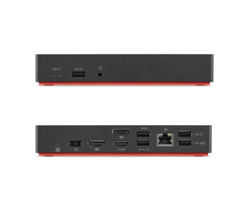 Lenovo ThinkPad 40AF0135EU hybridi USB-C/USB-A telakointiasema, langallinen, musta