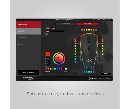 HyperX Pulsefire Surge langallinen pelihiiri, 16000 DPI, RGB-valaistus, musta