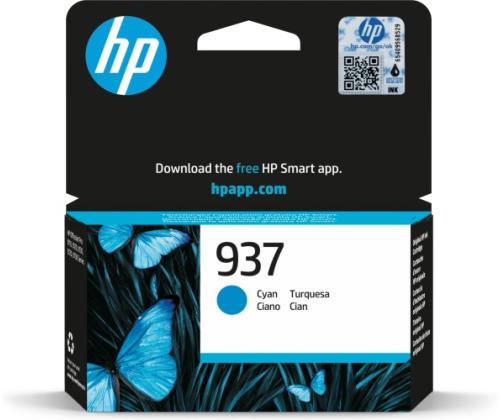 HP 937 (4S6W2NE) mustekasetti, syaani