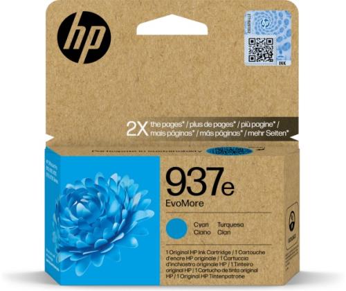 HP 937e EvoMore (4S6W6NE) mustekasetti, syaani