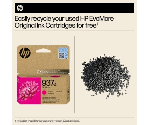 HP 937e EvoMore (4S6W7NE) mustekasetti, Magenta